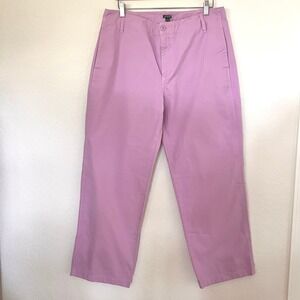 J.Crew Straight Leg Chino Pants Orchid Pink Size 31 Cotton Twill Mid Rise Preppy